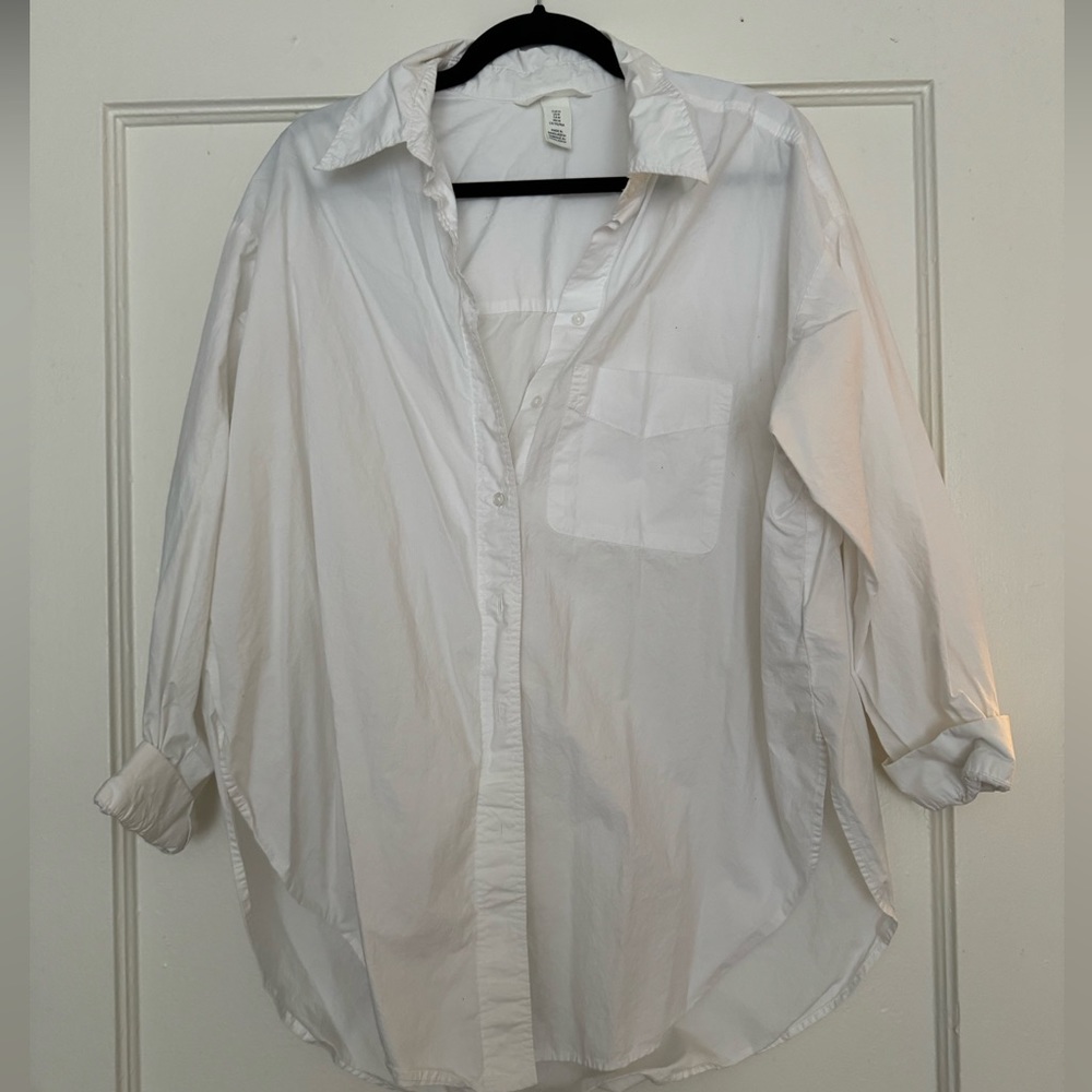 oversized button down